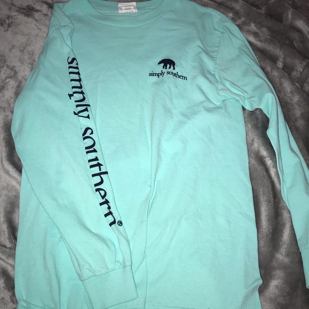 Teal Simply Southern Long Sleeve